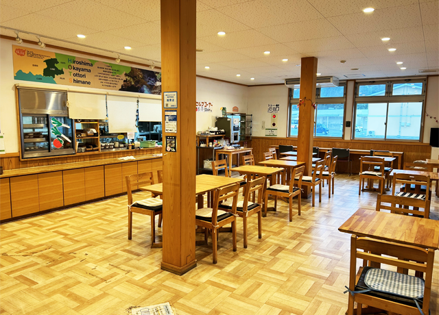 鳥取県日野郡日南町/道の駅にちなん日野川のレストラン