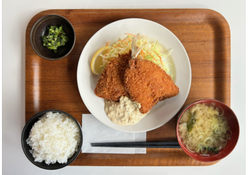 アジフライ定食
