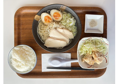 大山どりの塩ラーメン定食